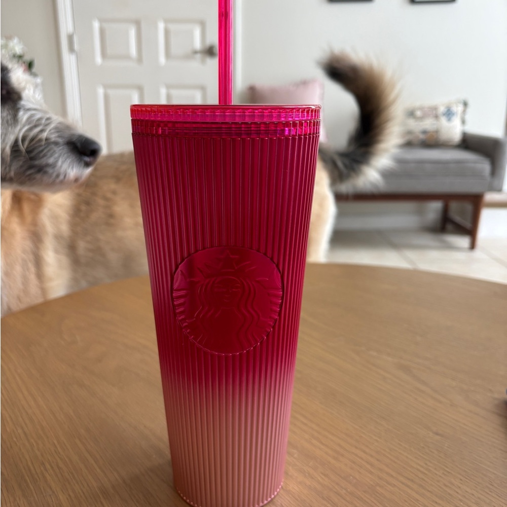 Starbucks Radiant Pink Tumbler with Straw
